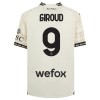 Officiële Voetbalshirt + Korte Broek AC Milan Olivier Giroud 9 Vierde 2023-24 Witte - Kids